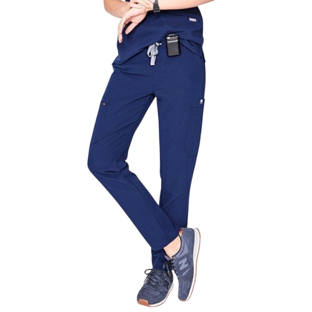 Figs Yola Scrub Pants Women’s Medium Petite MP Original Navy PO 1290